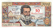 Overprinted Francs
